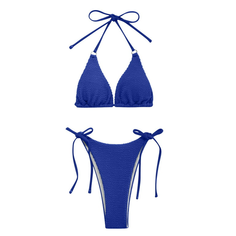 Gubotare Bikinis For Women Push Up Thong Bikini Swimsuit for Women  Brazilian Bottom Triangle Bikinis Top Bathing Suit,Coffee L 