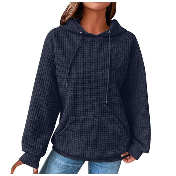 Gubotare Womens Graphic Hoodies Pink Star Print Hoodie Unisex Oversized Hoodies Long Sleeve Pocket Pullover Women's Sweatshirt (Navy,XL)
