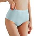 thumbnail image 1 of Gubotare Womens High-waisted Briefs Panties , Lightweight Moisture-wicking Underwear Plus Size Clothes for Women (Blue,XL), 1 of 4