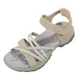 thumbnail image 1 of Gubotare Womens Hiking Sandals Sport Sandals Straps with Adjustable Hooks Arch Support Beach Vacation Casual Camping (Khaki,Size 9), 1 of 9