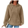 thumbnail image 1 of Gubotare Womens Oversized Acid Wash Hoodie Unisex Heavyweight Cotton Hoodies Fleece Vintage Washed Sweatshirt Women Men Comfy Sweatshirts for Women (Khaki,XXL), 1 of 7