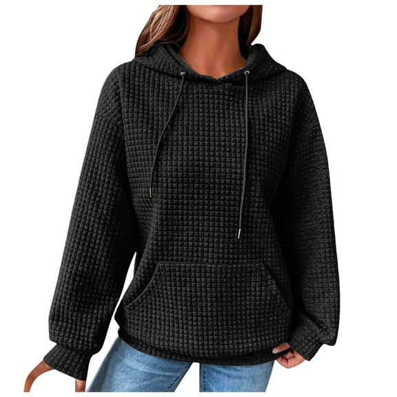 Gubotare Womens Oversized Acid Wash Hoodie Unisex Heavyweight Cotton Hoodies Fleece Vintage Washed Sweatshirt Women Men Womens Sweatshirts (Black,M)