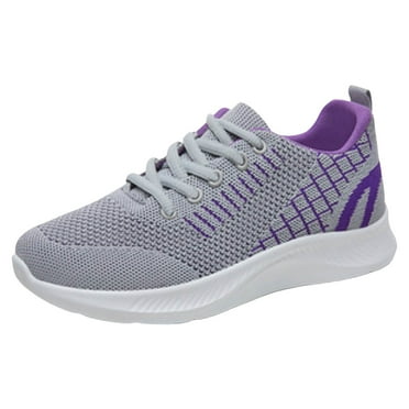 Gubotare Womens Running Shoes Wide Women’s Supportive Running Shoe (Grey,7.5)
