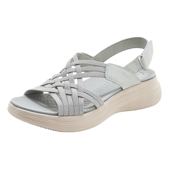 Gubotare Womens Sandals Light Weight Hiking Sandals for Women Comfortable Athletic Quick-Drying Walking Hiking Water Sandals (Grey,Size 5)