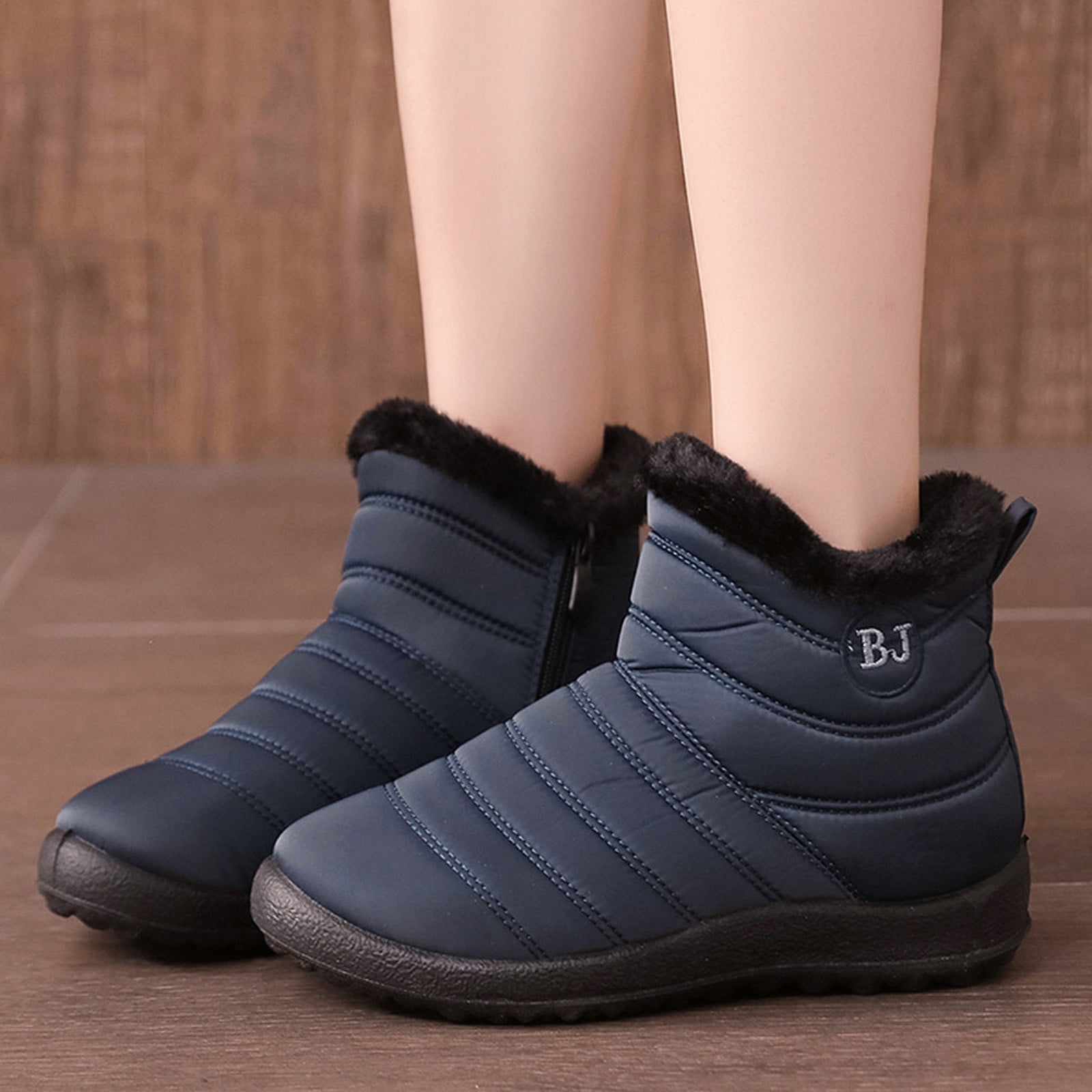 Gubotare Womens Snow Boots Wide Width Women's Winter Boots Waterproof