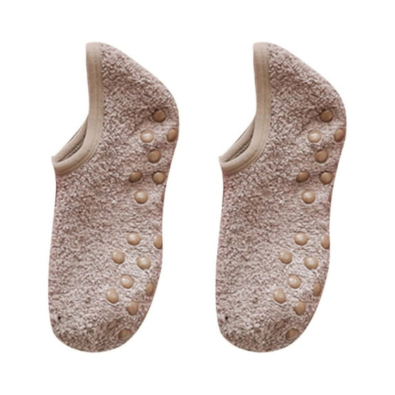 Gubotare Womens Socks No Show Women's Cotton Crew Socks Plain Color Regular Fit Soft Casual Socks for Trouser (Khaki,One Size)