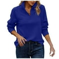 thumbnail image 1 of Gubotare Womens Sweatshirt Casual Long Sleeve Half Zip Pullover Lightweight Sweatshirts Tops Fall Fashion Outfits 2025 (Blue,XL), 1 of 9