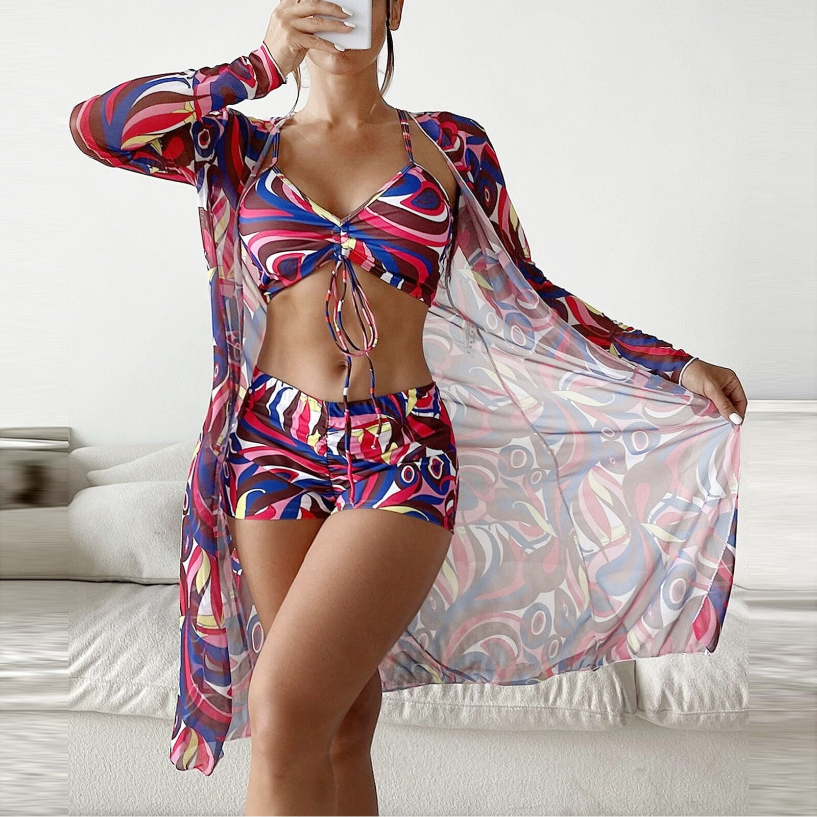 Gubotare Womens Swimsuits Two Piece Bikini Sets for Women High