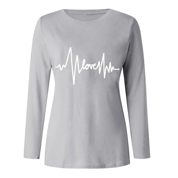 Gubotare Womens T Shirts Sweatshirts Long Sleeve Crew Neck Color Block Casual Side Slit pullover Fashion Tops,Gray XXL