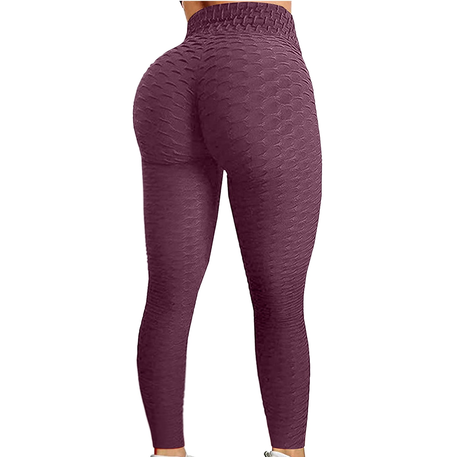 Gubotare Yoga Pants For Women Womens Flare Yoga Pants High Waisted Foldover  Workout Leggings with Pockets,Pink 3XL