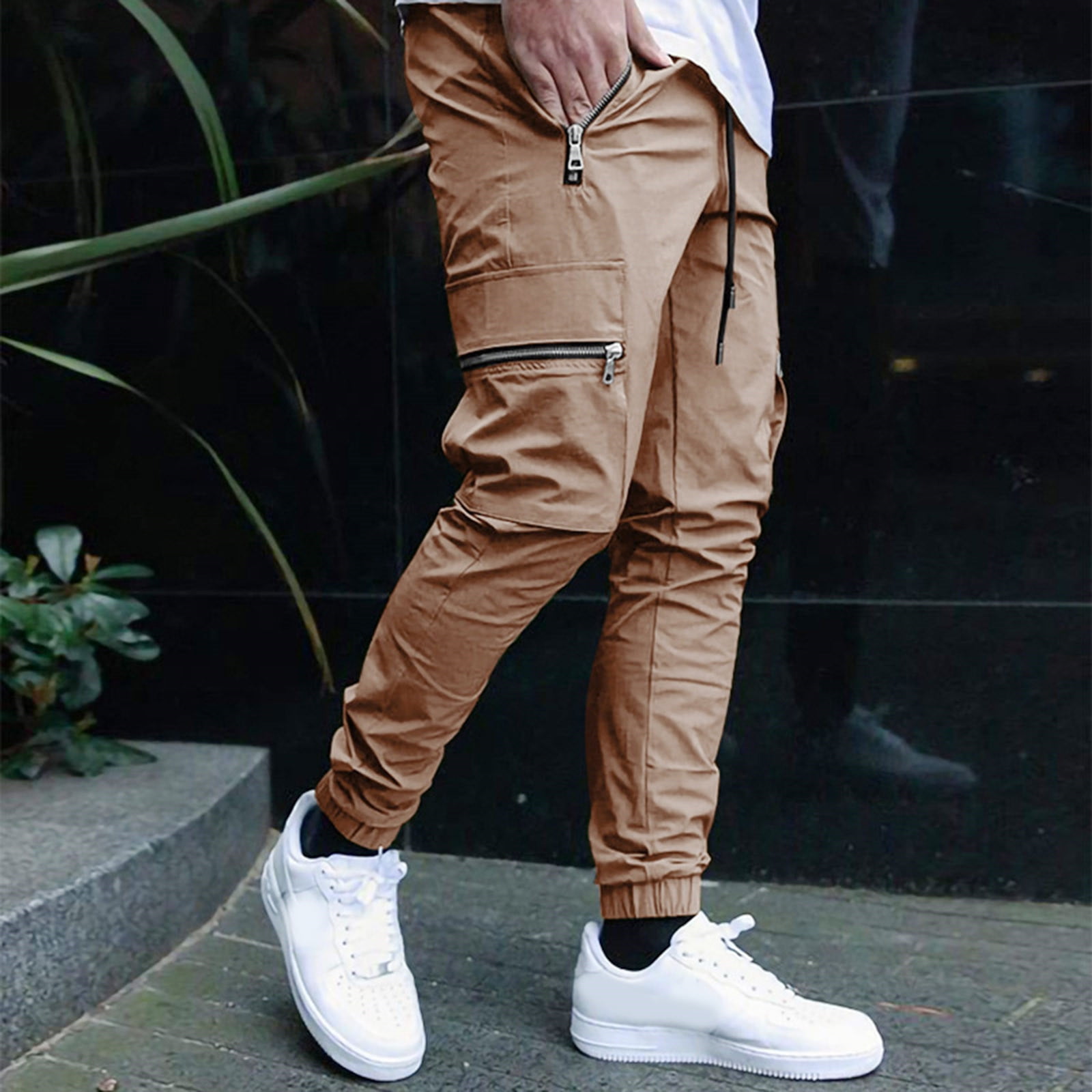 Mens Power Over Track Pants - Tan - Hardtuned