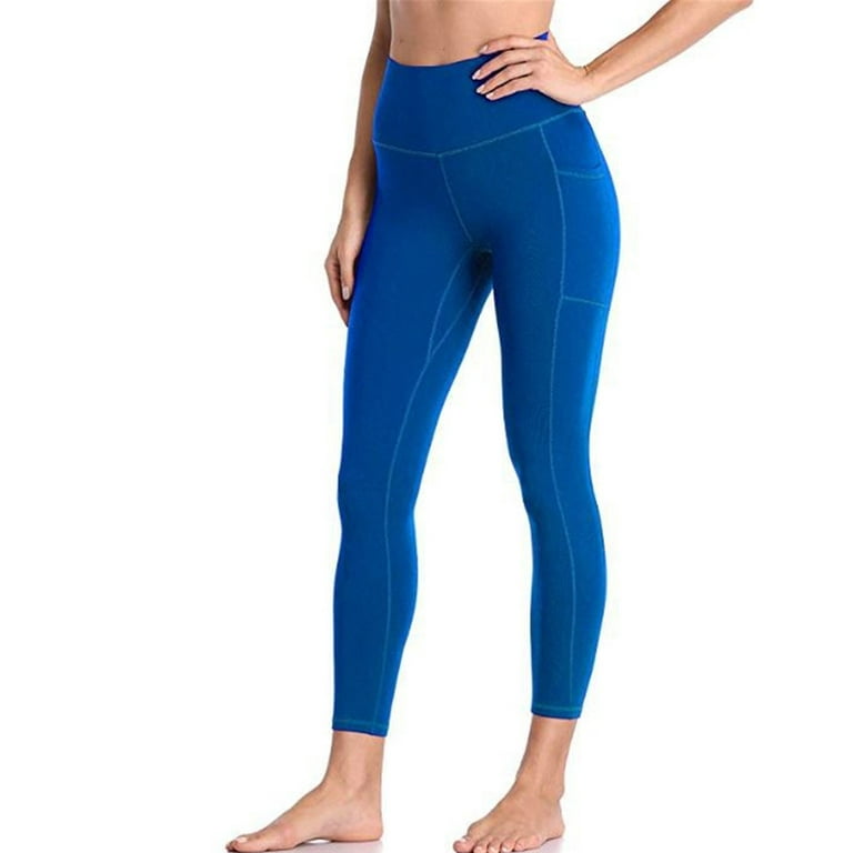 Gubotare Workout Leggings For Women Women's Yoga Pants High Waist 7/8  Length Leggings Tummy Control Non See-Through Workout Sport Running  Pants,Dark
