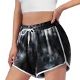thumbnail image 1 of Gubotare Workout Shorts Women's Solid High Waisted Wide Leg Casual Pleated Shorts with Pocket,Black L, 1 of 5