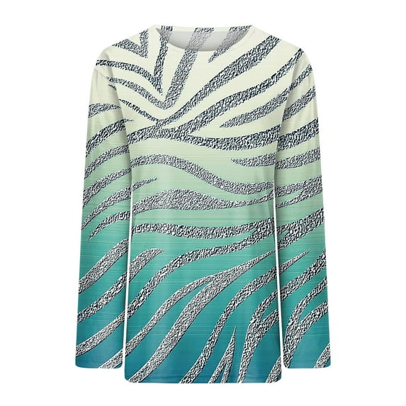 Gubotare Y2k Tops Womens T Shirts Long Sleeve Crew Neck Shirts Basic Tee Tops Blouse,Green XXL