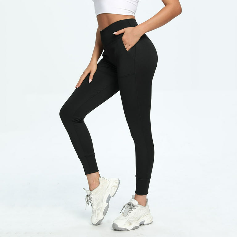 Gubotare Workout Leggings For Women Leggings for Women-No See-Through High  Waisted Tummy Control Yoga Pants Workout Running Legging,Black XL 