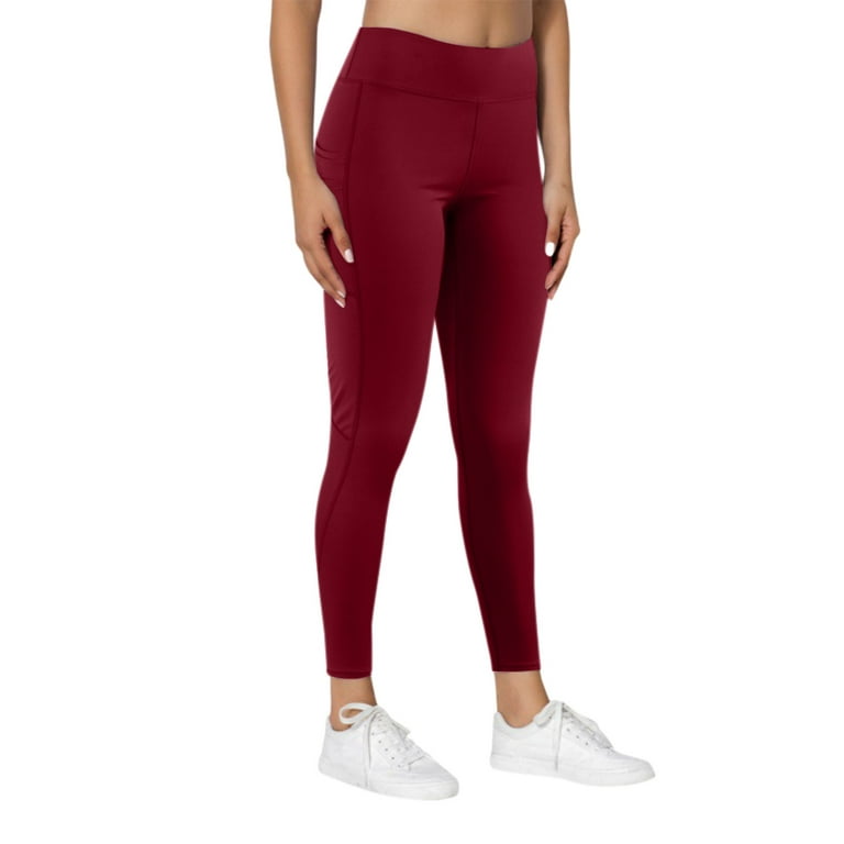Gubotare Yoga Pants For Women Women's High Rise Tie Dye Leggings  Full-Length Yoga Pants,Red L 