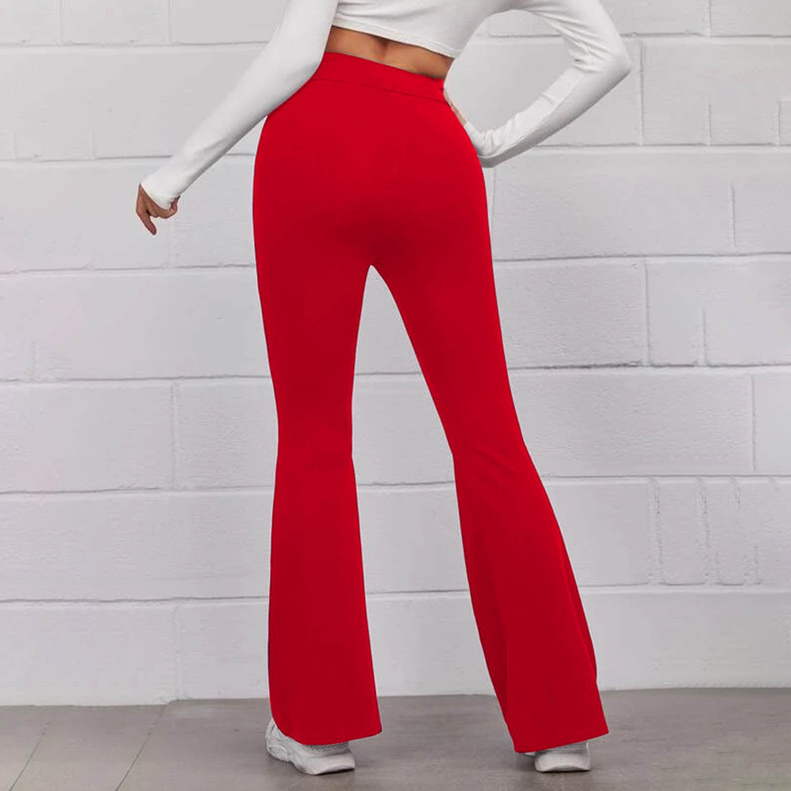 High Rise Flared Beyond Yoga Flare Pants With Waistband Pocket