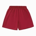 thumbnail image 1 of Gubotare Youth Basketball Shorts Toddler Baby Boy Girl Shorts Solid Color Cotton Casual Shorts Elastic Waist Jogger Shorts Pants Size 6-7 (Red,6-7 Years), 1 of 8