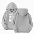 thumbnail image 1 of Gubotare Youth Hooded Sweatshirts Girls Soft Hooded Sweatshirt Classic Hoodies Loose Pullover Sweatshirts for Kids 4T 5T (Grey,4-5 Years), 1 of 6
