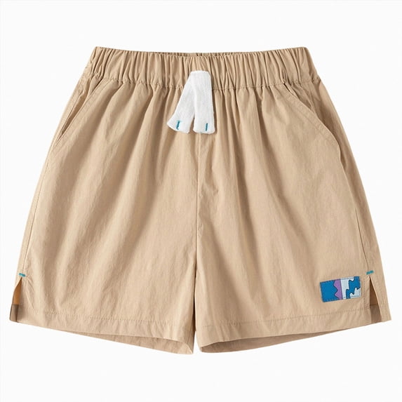 Gubotare Youth Shorts Boys Athletic Shorts Boys Shorts Basketball Kids Soccer Running Gym Shorts Active Sports Shorts 3T 4T (Khaki,3-4 Years)