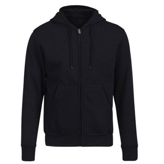 Gubotare Zip Up Hoodie Men Mens Slim Fit Lightweight Zip Up Hoodie with Pockets Long Sleeve Full-Zip Hooded Sweatshirt,Black,XXL
