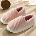 thumbnail image 1 of Gubotare winter slippers for Men Fuzzy Slippers Fluffy Comfy House Shoes Indoor,Pink 8.5, 1 of 5