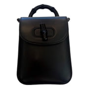 Gucci Leather Top Handle Mini Handbag, Black
