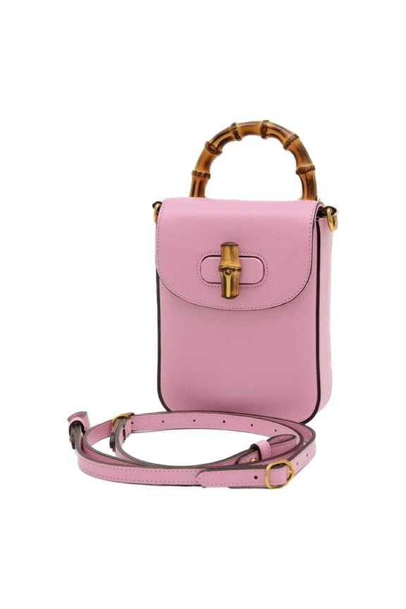 by Gucci Women's Leather Mini Handbag, Pink