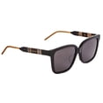 thumbnail image 1 of GUCCI GG0599SA 001 Square Black Gold Black Grey 56 mm Women's Sunglasses, 1 of 6