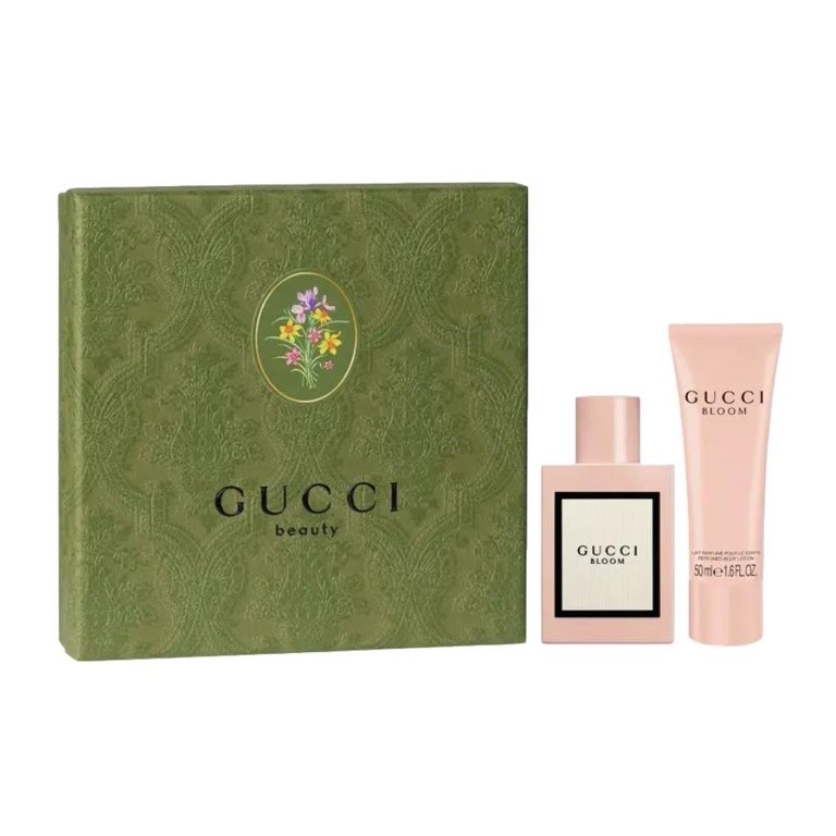 GUCCI BLOOM 香水&ボディークリームセット Gucci Bloom 1.6 oz EDP Spray Womens Perfume+ 1.6 lotion Set NIB