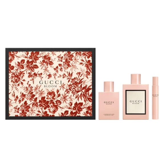 Gucci Bloom by Gucci Gift Set 3 Pc (3.3 Eau De Parfum 3.3 B/l 0.33 Eau De Parfum Sp) for Women