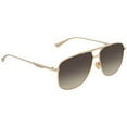 thumbnail image 1 of Gucci GG0336S-001 Gold Aviator Sunglasses Effortless Cool for Mens, 1 of 6