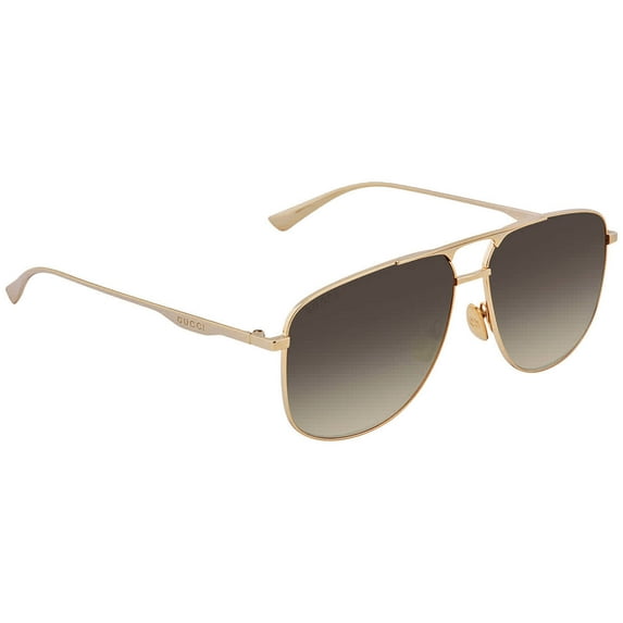 Gucci GG0336S-001 Gold Aviator Sunglasses Effortless Cool for Mens