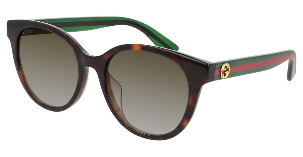 Gucci Women\'s Brown Gradient Round Sunglasses - Style: GG4208/s Color: 4ZGCC Gucci GG4208S 4Z6R4 Gold Gradient Gray Metal Luxury Italy  main image 4