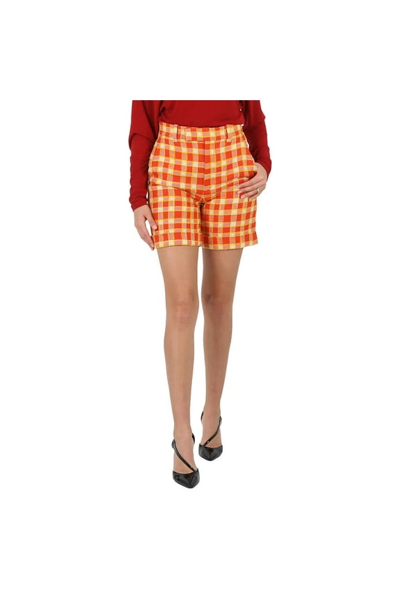 Check Tweed Shorts, Brand Size 38 (US Size 6)