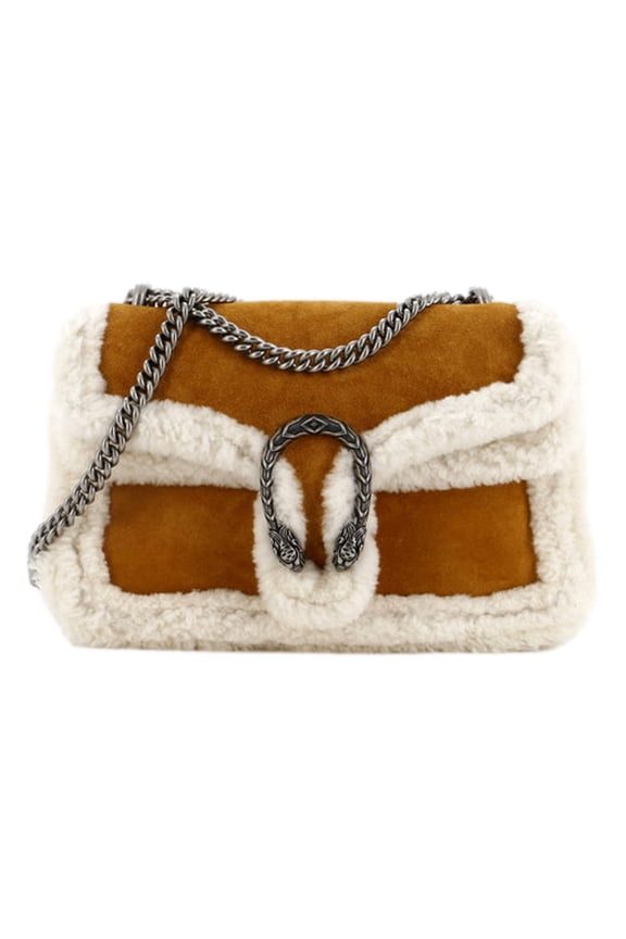Suede with Shearling Dionysus Bag