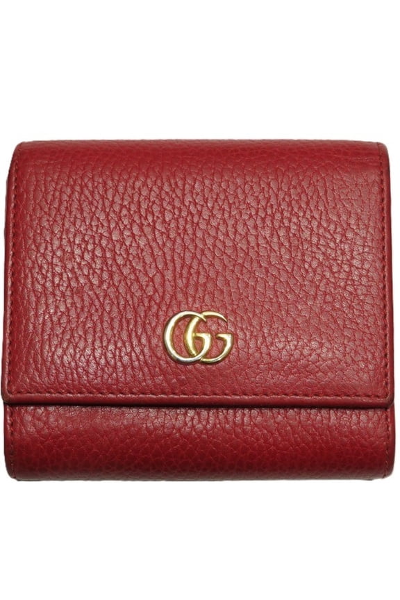 Pre-Owned Gucci Double G Compact Wallet 598587 Bi-fold for Women