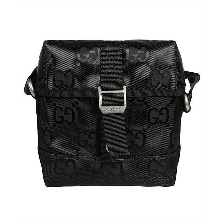 Gucci Econyl Nylon Monogram Off The Grid Messenger Bag Black 643858 