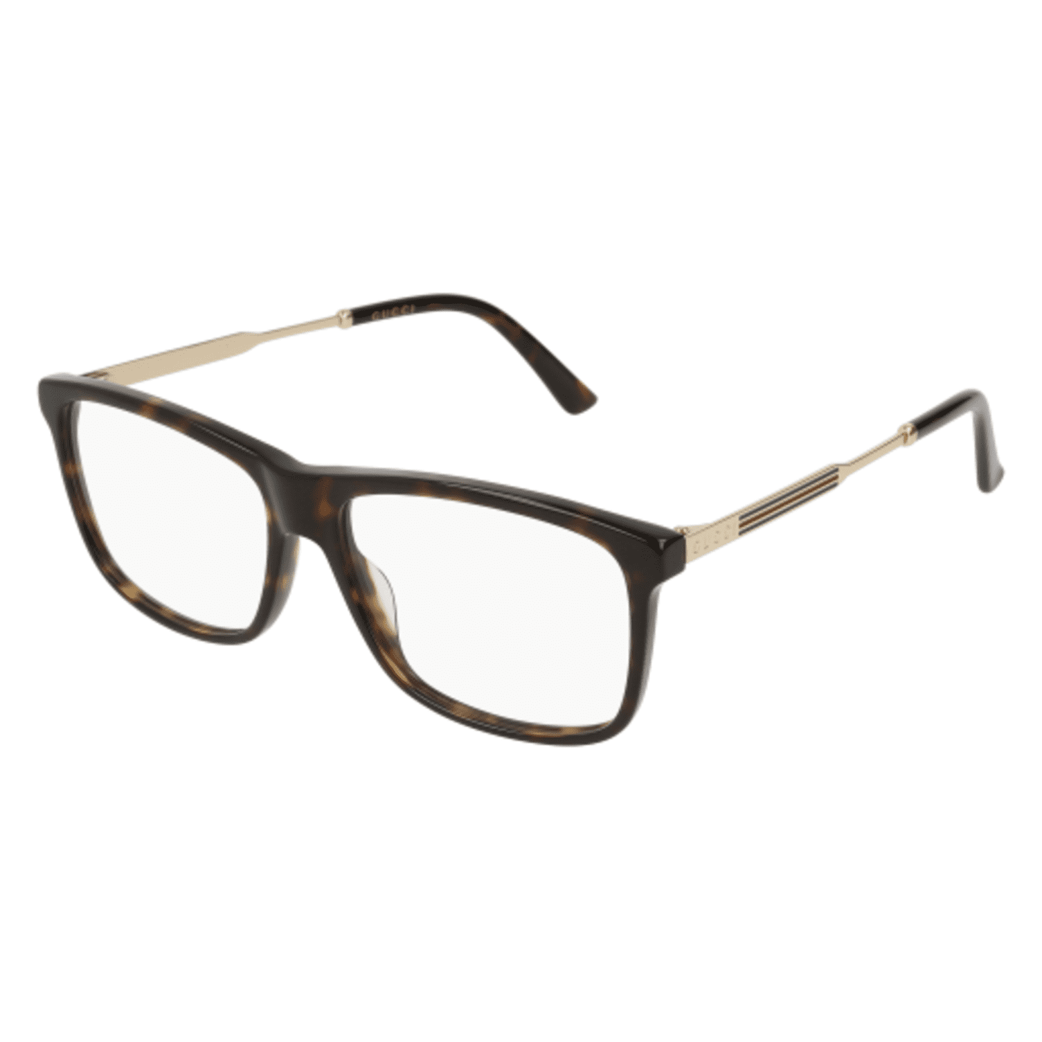 メガネ GUCCI Gucci - GG0303O - 002 havana gold transpare Gucci Eyeglasses GG0303O 002 55mm Havana-Gold / Demo Lens