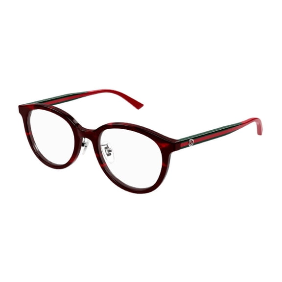 Gucci GG1867OK 003 51mm Round Eyeglasses Women's Red Havana
