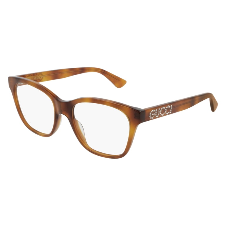 NEW Gucci GG0420O Cat Eye Eyeglasses Frames in Havana Brown Gucci GG0420O 004 Eyeglasses Brown 52mm Women | Lens & Luxe main image 4