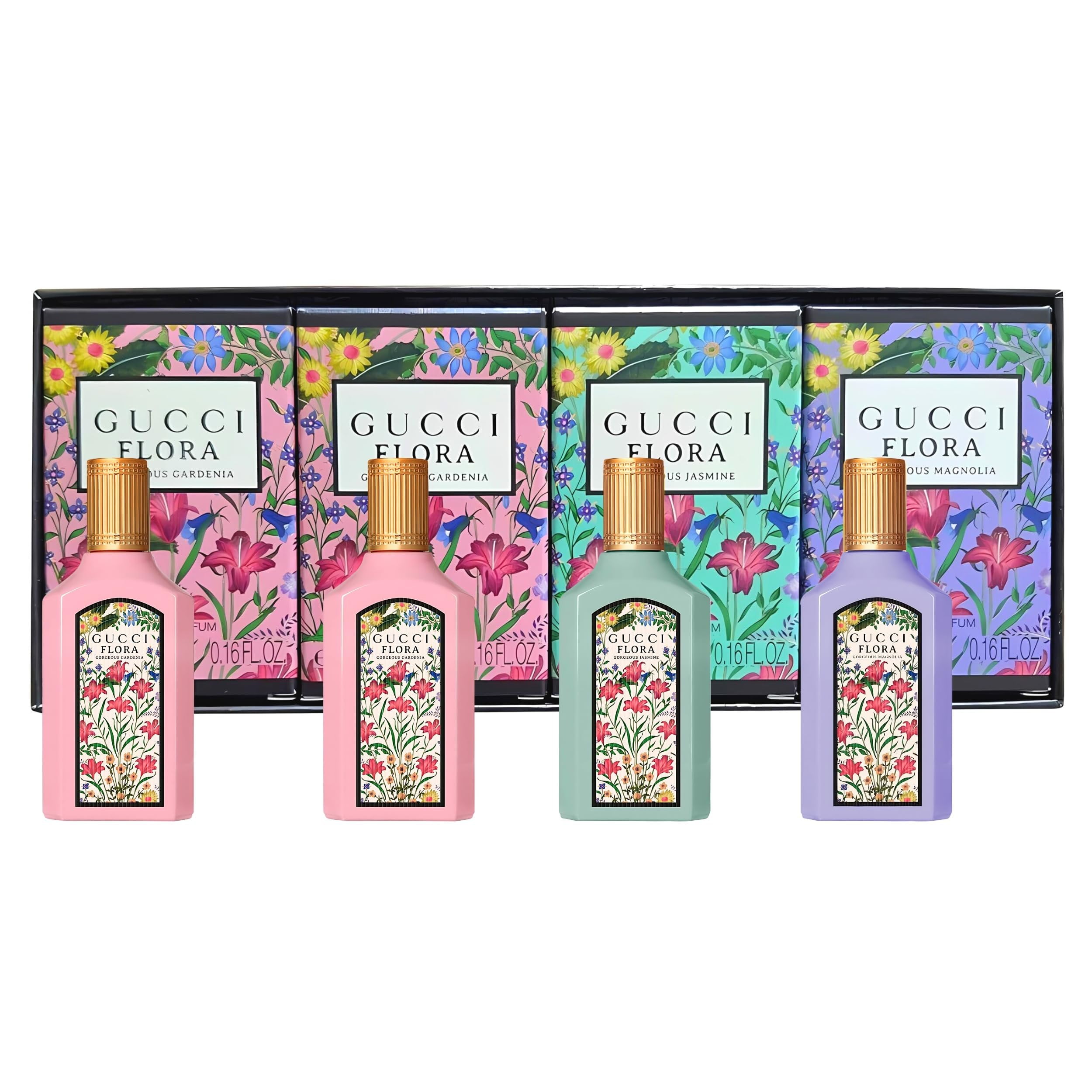 GUCCI FLORA 香水セット 5ml x 4本 Gucci Flora Gorgeous 4 x 5 ml Miniature Womens Perfume Gift