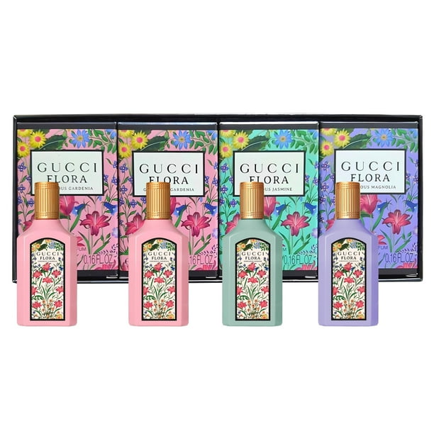 Gucci Flora Gorgeous 4 x 5 ml Miniature Womens Perfume Gift Set