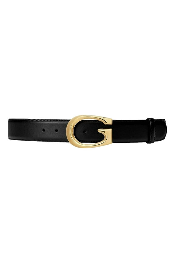 G Boarded Dyana Lux Gold Belt Black Leather Size 70/28