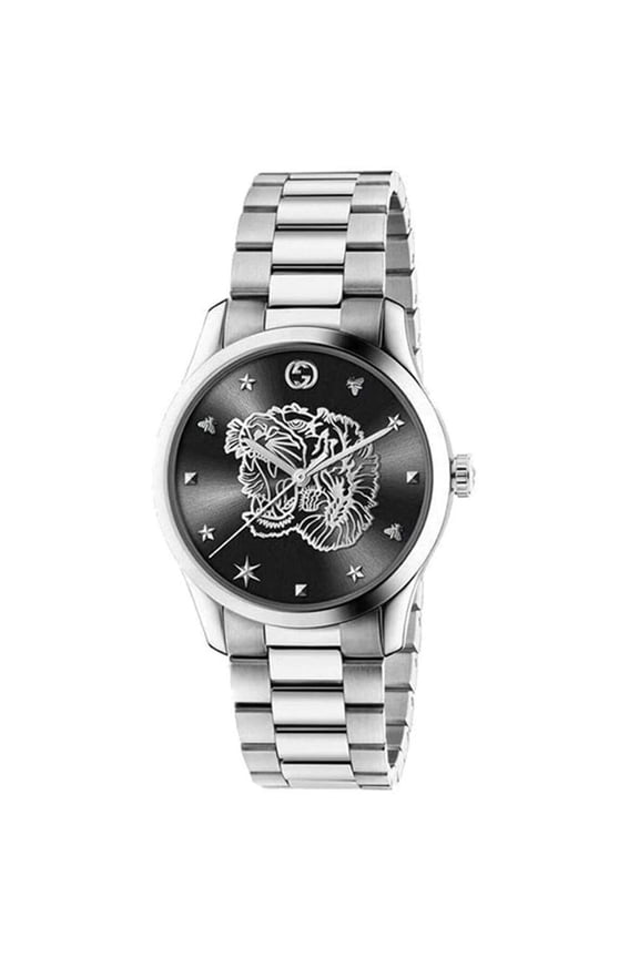 Men's G-Timeless Black Dial Watch - YA1264125