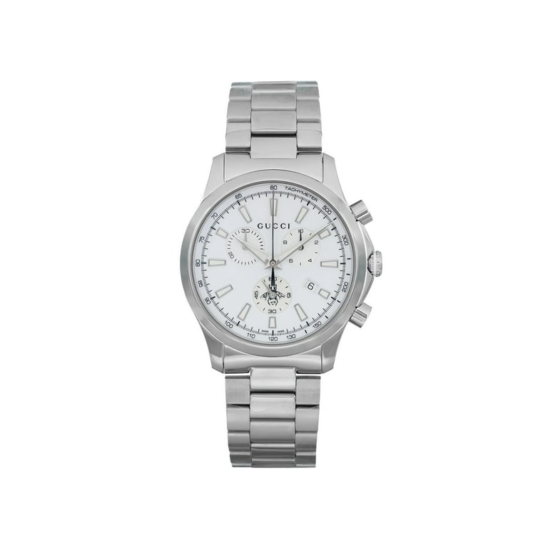 Gucci G timeless 38mm Steel Silver Dial Quartz Men Watch YA126472