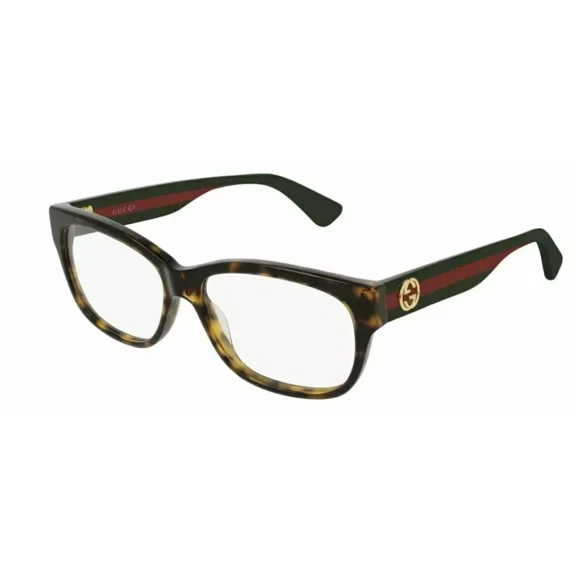 Gucci GG 0278 O 012 Havana/Multicolor Rectangular Eyeglasses