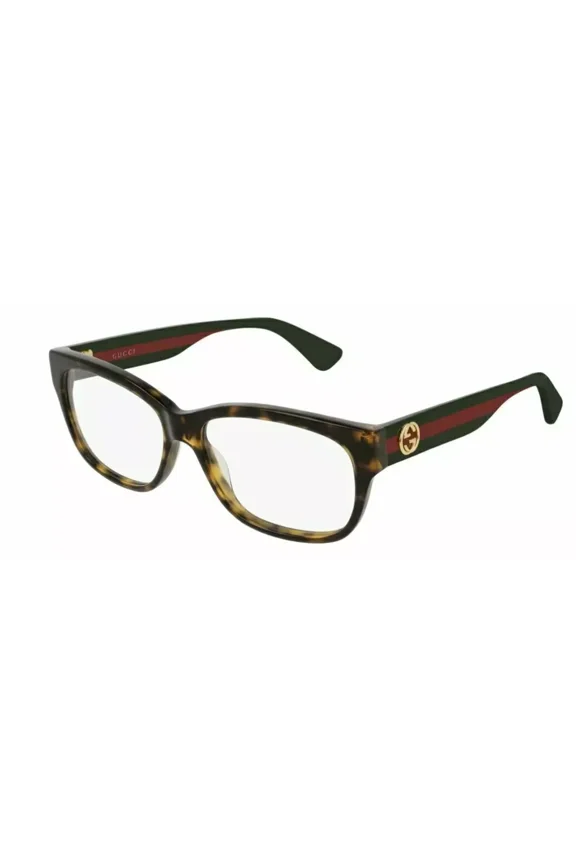 GG 0278 O 012 Havana/Multicolor Rectangular Eyeglasses