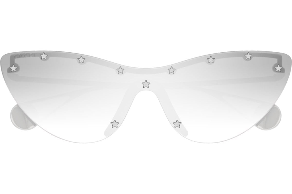 GUCCI | GG 666S 002 | WOMENS CAT-EYE Mirror SUNGLASSES| NEW NO TAGS Gucci Metal Rimless Star Studded Monogram 90mm Cat Eye  main image 2