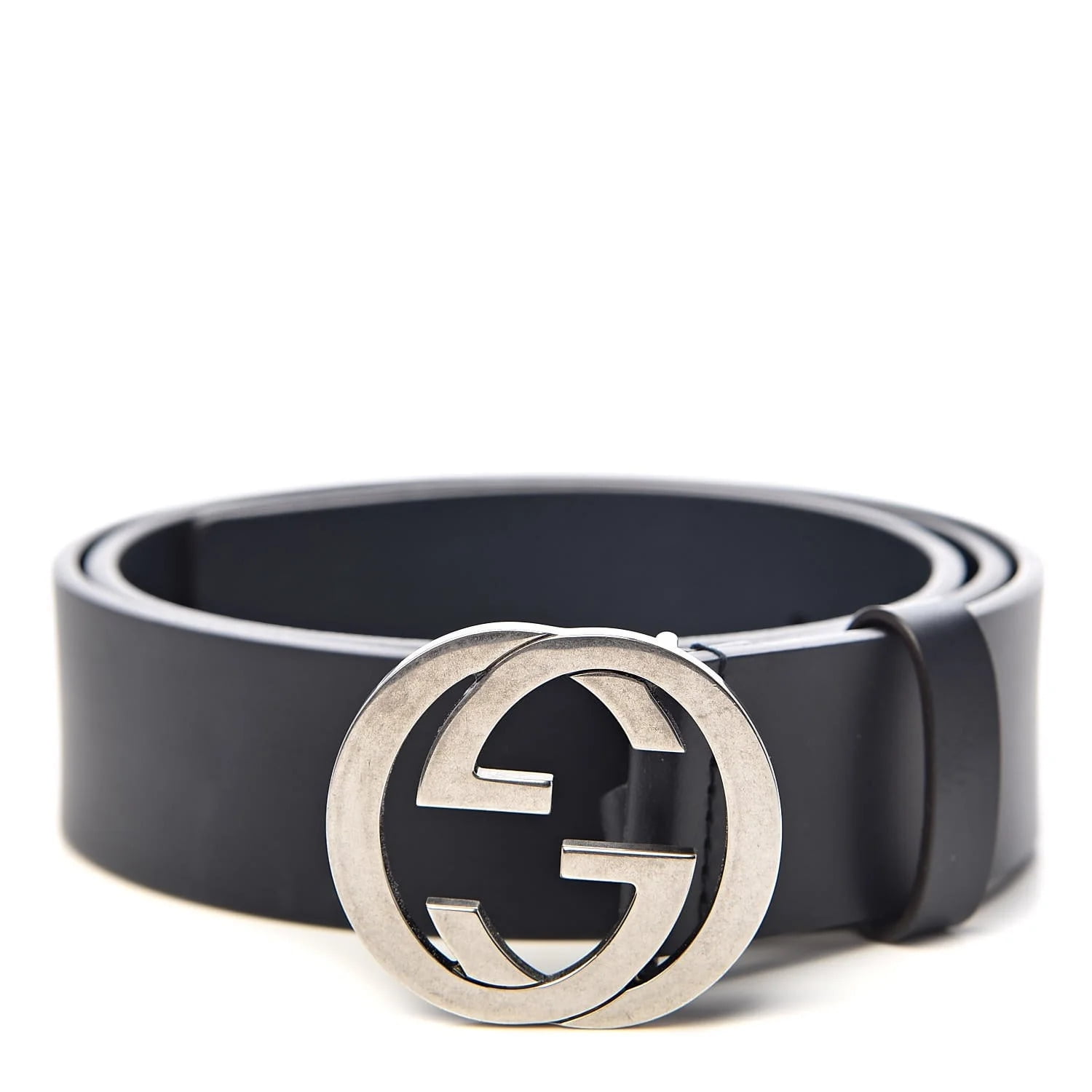 Gucci Interlocking GG Leather Belt